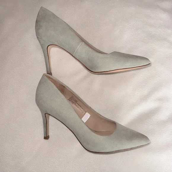 Elegant Mint Women's Size 5.5 Suede Pumps by A New Day Classy Boss Lady Heels - Picture 3 of 6
